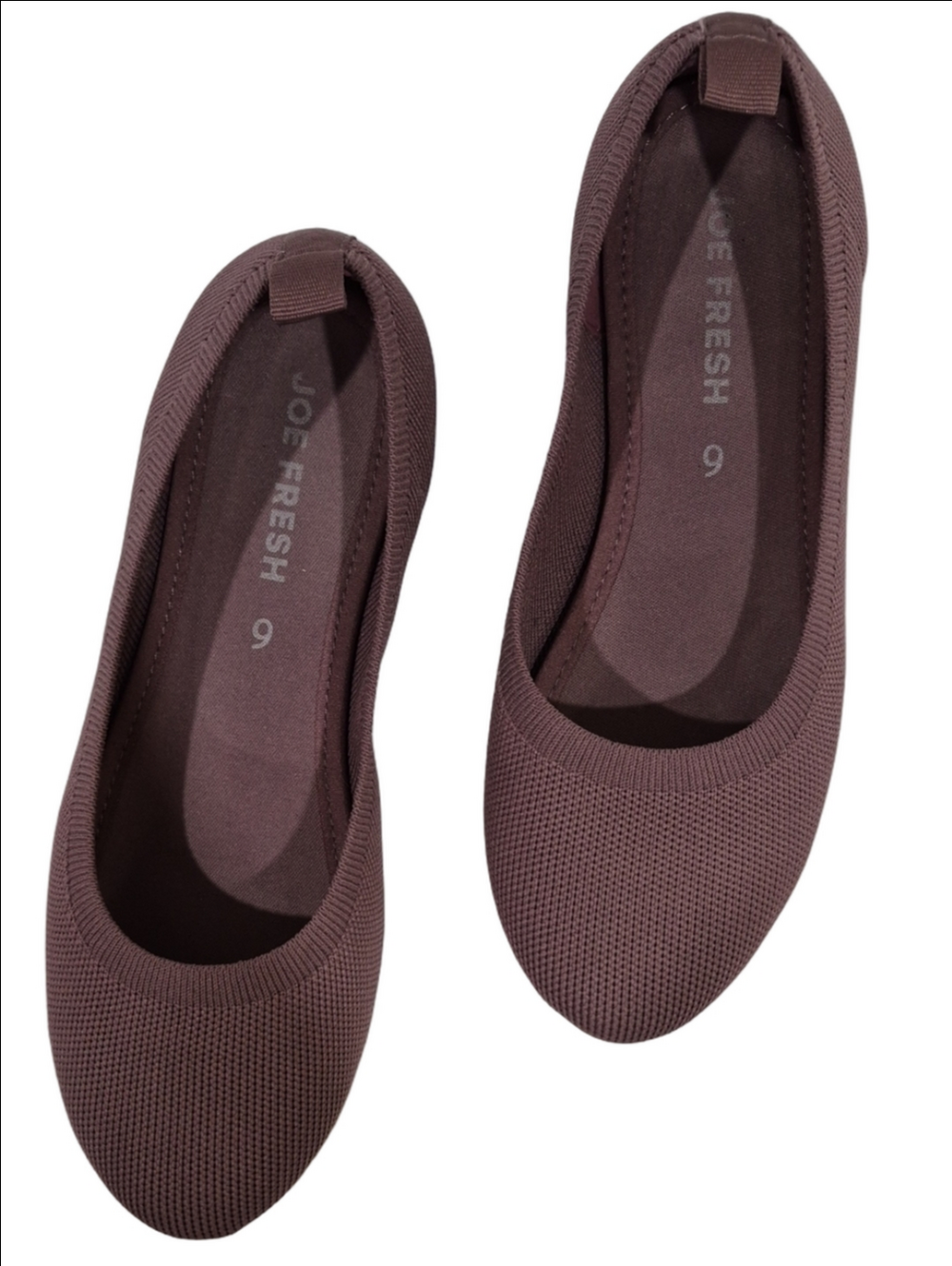 Joe Fresh Knit Ballet Flats in Mauve